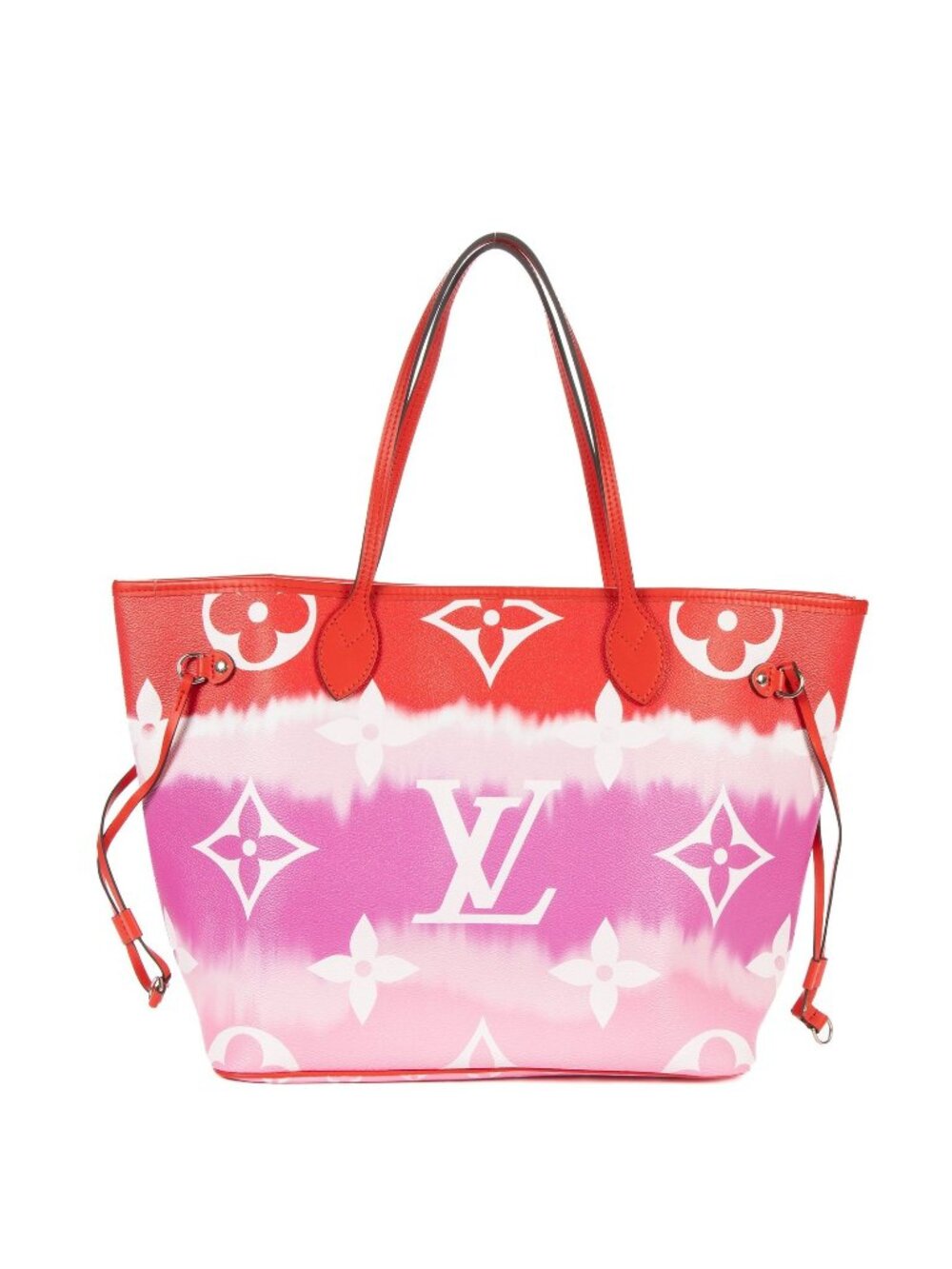 Louis Vuitton Neverfull Red Pink White Carriage Monogram